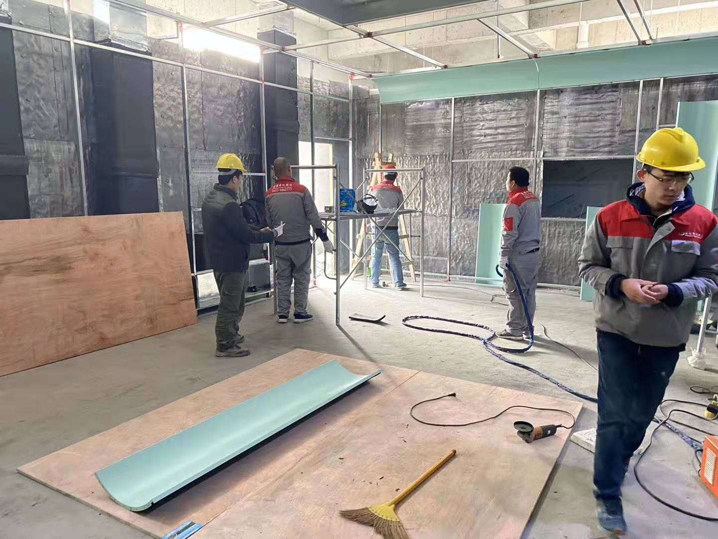 愛德凈化數字一體化手術室施工火熱進行中。。。
